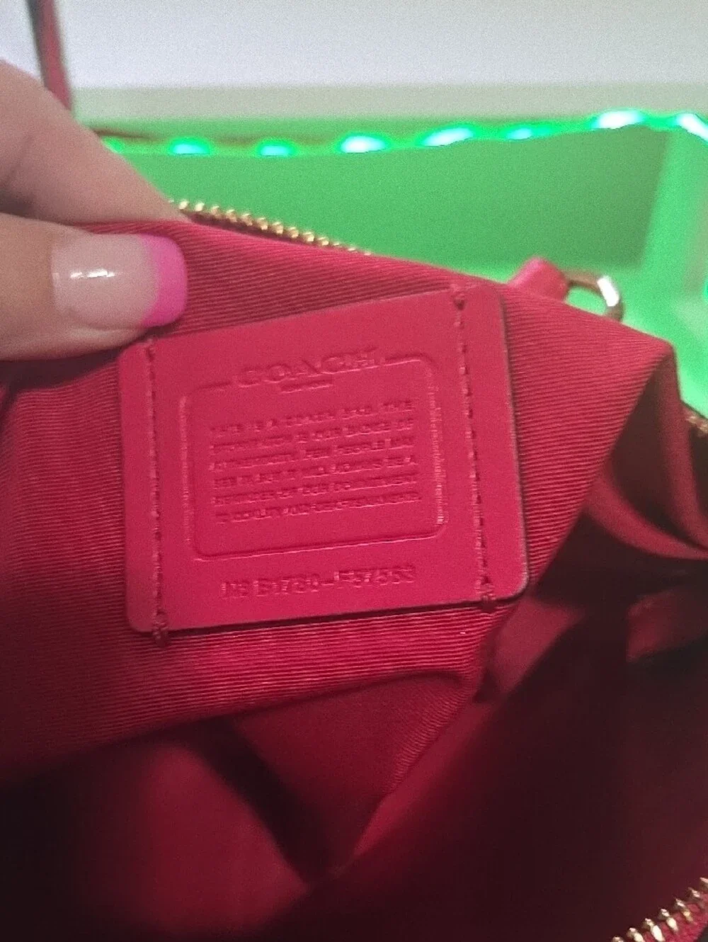 Coach Kelsey Fushia Pebbled Leather Crossbody Satchel